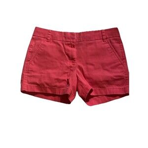 J. Crew Shorts Women Pink Blue 3.5 Inseam Classic Chino Cotton Casual Preppy 0